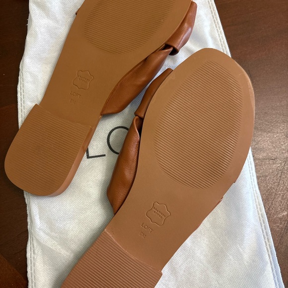 LOFT Women's Tan Knotted Slide Sandals - Picture 3 of 3